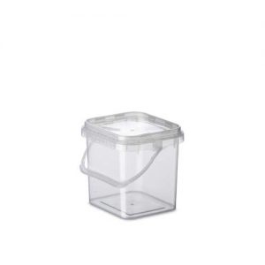 cubo de plastico cuadrada