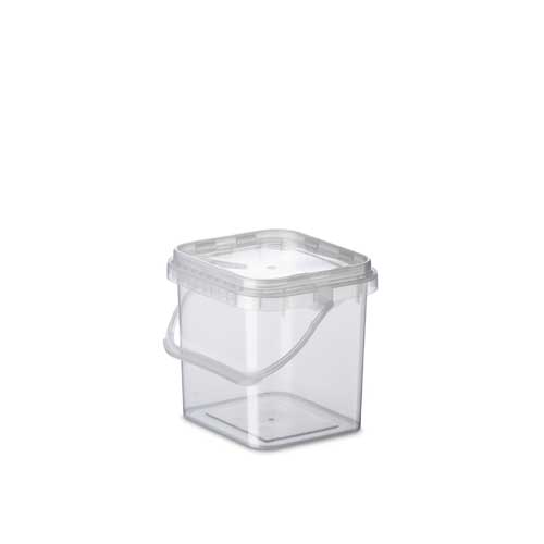 cubo de plastico cuadrada